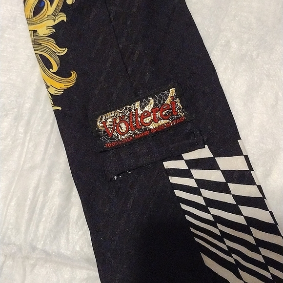 Vollerei colorful silk tie hand made in Italy - Picture 4 of 5